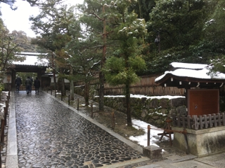 銀閣寺の雪化粧